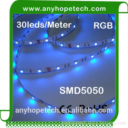 Superior quality DC24V 30ledm SMD 5050 flexible dmx rgb led strip light